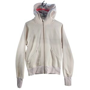 Lululemon Athletica Scuba Hoodie Pink Full Zip Yoga Athleisure Women Size 6